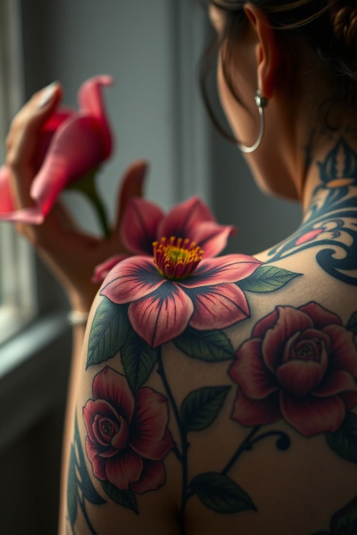 Flower Tattoos Inspiration - Flower Tattoos inspiration on Pinsora