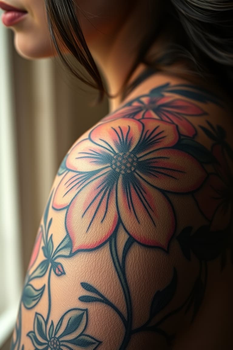 Beautiful Flower Tattoos Inspiration - Flower Tattoos inspiration on Pinsora