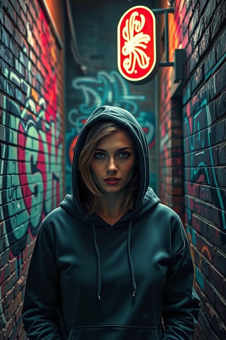 Neon Graffiti Alley - Street Art & Graffiti inspiration on Pinsora